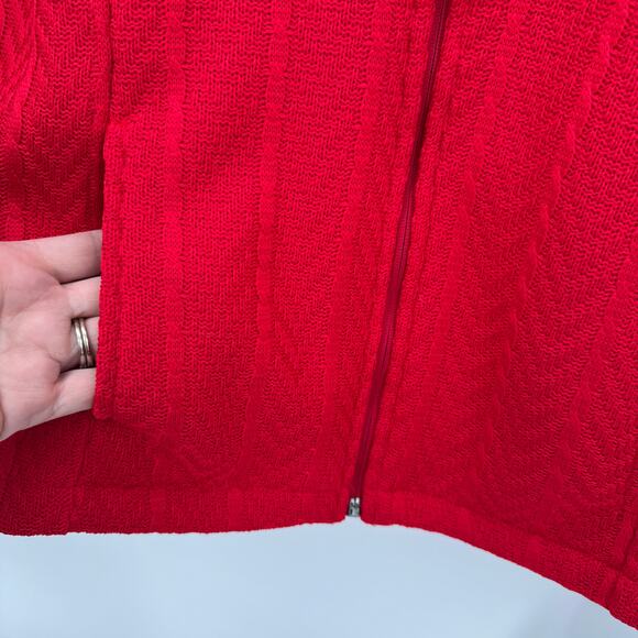 Chicago Blackhawks Jacket Womens Small Full Zip Knit Embroidered NHL Hockey NEW - Picture 6 of 10